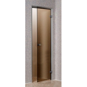 Дверь для турецкой бани (хаммам) Andres 80x210 бронза матовая